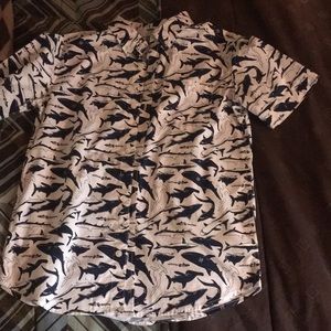 Old Navy Shark Button up Shirt